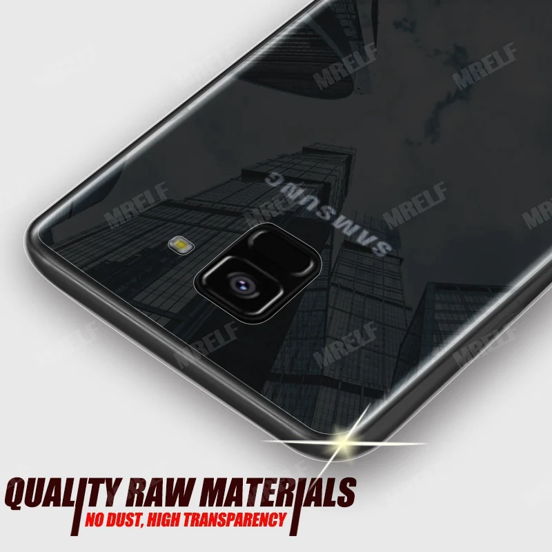 MRELF Clear Case For Samsung Galaxy A8 2018 Silicone Transparent TPU Back Phone Cover Coque |