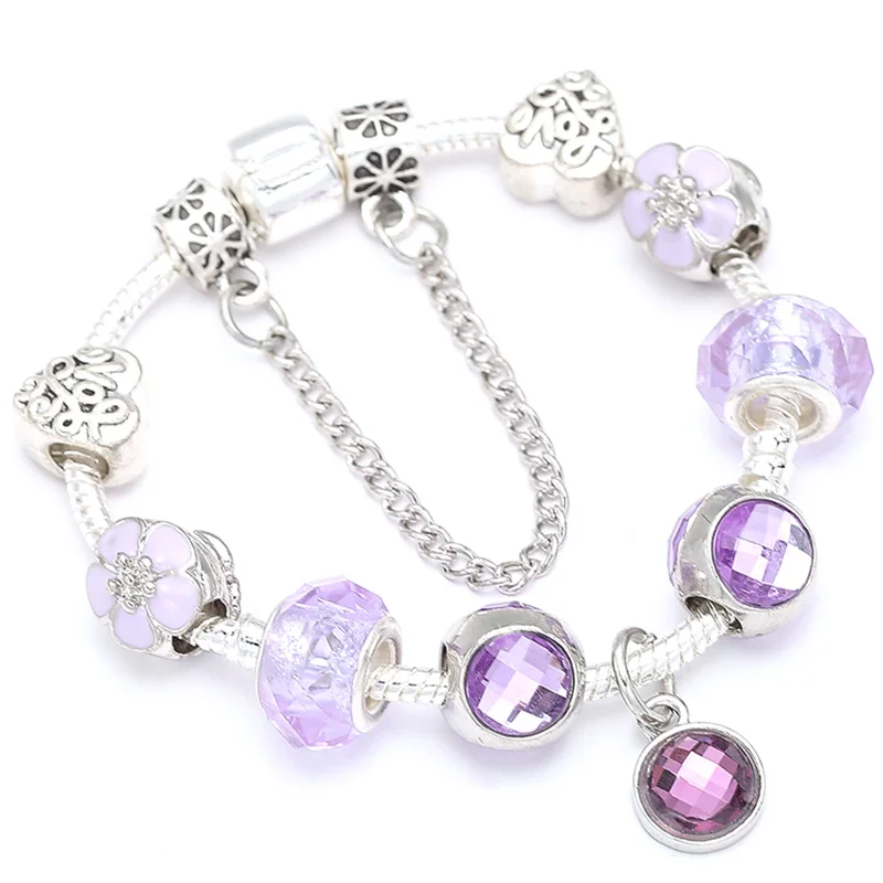 Женский браслет с бусинами из муранского стекла | Украшения и аксессуары