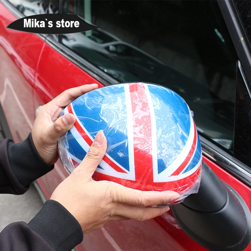 2PCS Rearview Mirror Cover Stickers For Mini Cooper F55 F56 F54 F57 F60 Side Wing Car Auto Accessories Before JULY2019 Styling - купить по