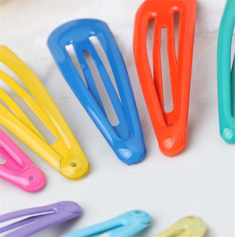 2 шт. Мини заколки для девочек в ярких цветах конфетки Прекрасные заколки для волос однотонные заколки без скольжения Аксессуары в подарок D0247
