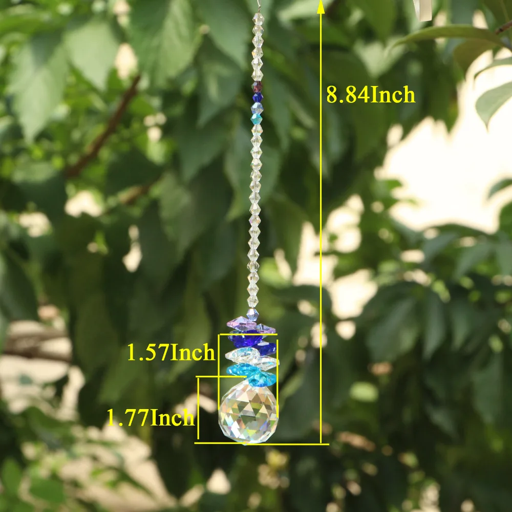 Crystal Ball Suncatcher Feng Shui Prisms Pendant Pendulum Hanging Window Decor 40mm | Освещение