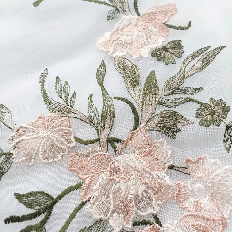 1/2/5 штук свадебные цветочные листья вышивка кружевная лента для DIY свадебное