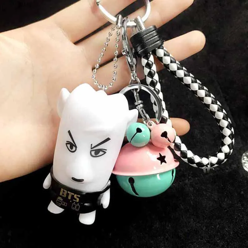 Корея креативный BTS пуленепробиваемый Мальчики мультфильм куклы брелоки для женщин и мужчин сумки для автомобиля брелок для телефона брелоки - Цвет: Type 14