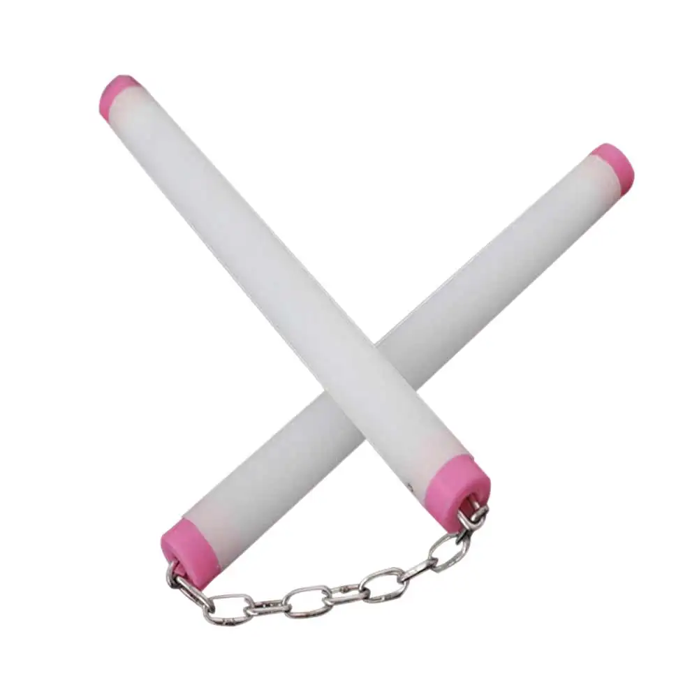 Розовый Светодиодный светильник Nunchakus светящийся Флуоресцентный светильник Kongfu Nunchaku Sticks светильник игрушки@ Z280 S7JN - Цвет: Розовый