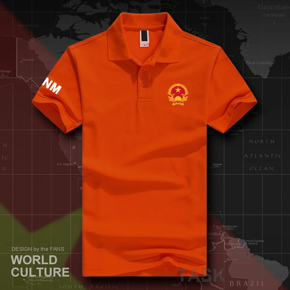 Socialist Republic of Vietnam VNM polo shirts men short sleeve white brands printed for country 2018 cotton nation emblem new | Мужская