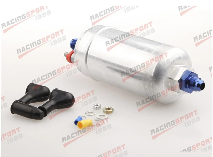 

Top Quality External Fuel Pump 044 For Bosch+8AN Inlet 6AN Outlet Adapter Blue