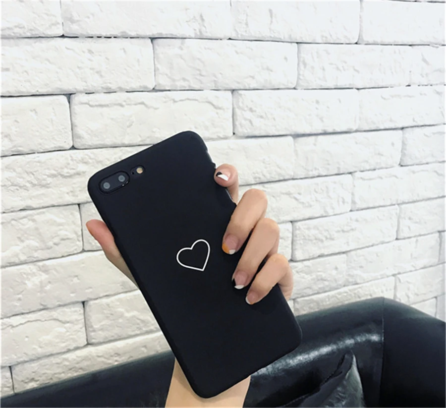 Черно белые чехлы для телефонов пар чехол iPhone 7 простые вещи с буквами лучшие Plus 5 6