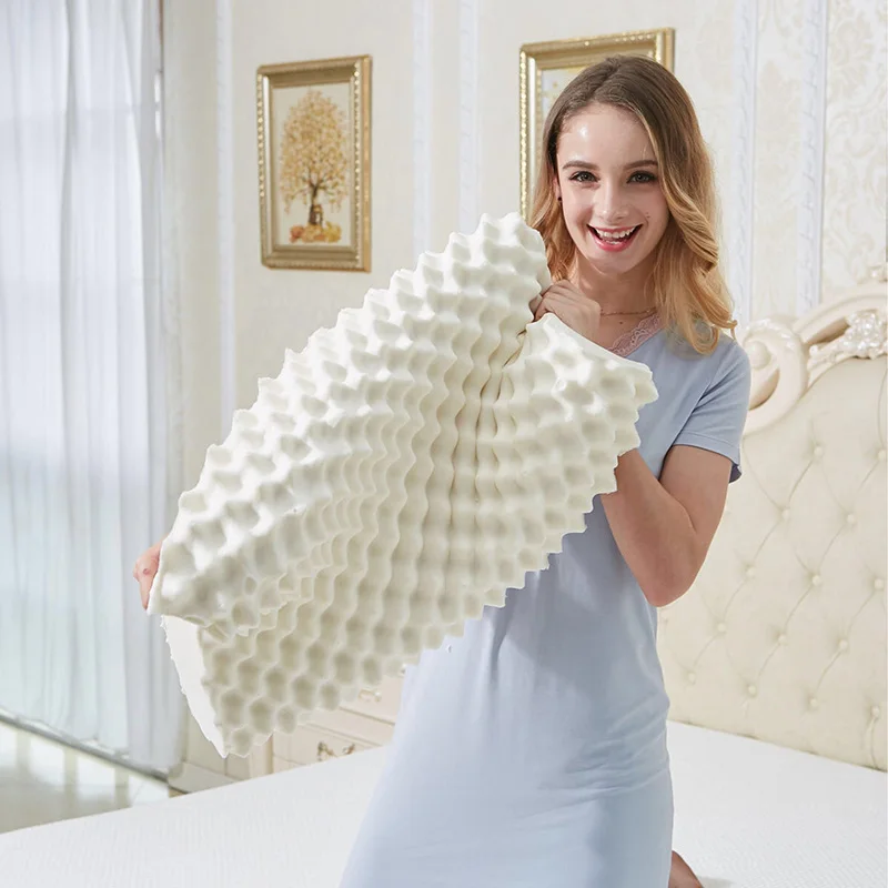 Латексная подушка Массажная подушка для сна Ортопедическая подушка Kussens Oreiller Almohada Шейная Подушка с эффектом памяти