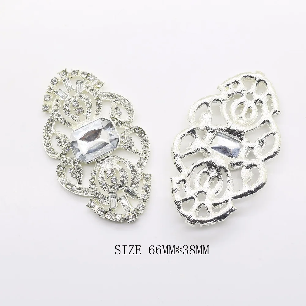 

YWXINXI Hot Sale 2Pcs/Lot 38*66mm Diy Jewelry Accessories For Hand Made New Fashion Shiny Cabochon Setting Supplies