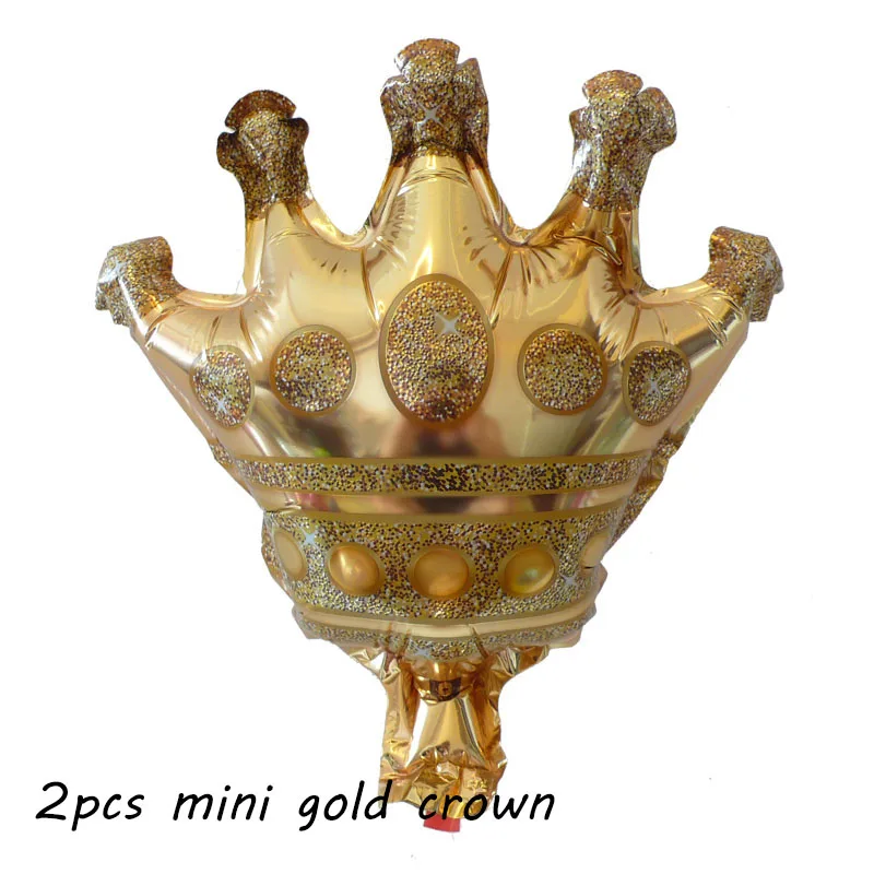 2pcs mini crown Свадебные Воздушные шары, розовое золото, вечерние украшения, корона, Miss To Mrs, воздушные шары, команда невесты To Be Hen, Холостяки, вечерние украшения, принадлежности - Цвет: 2pcs mini crown