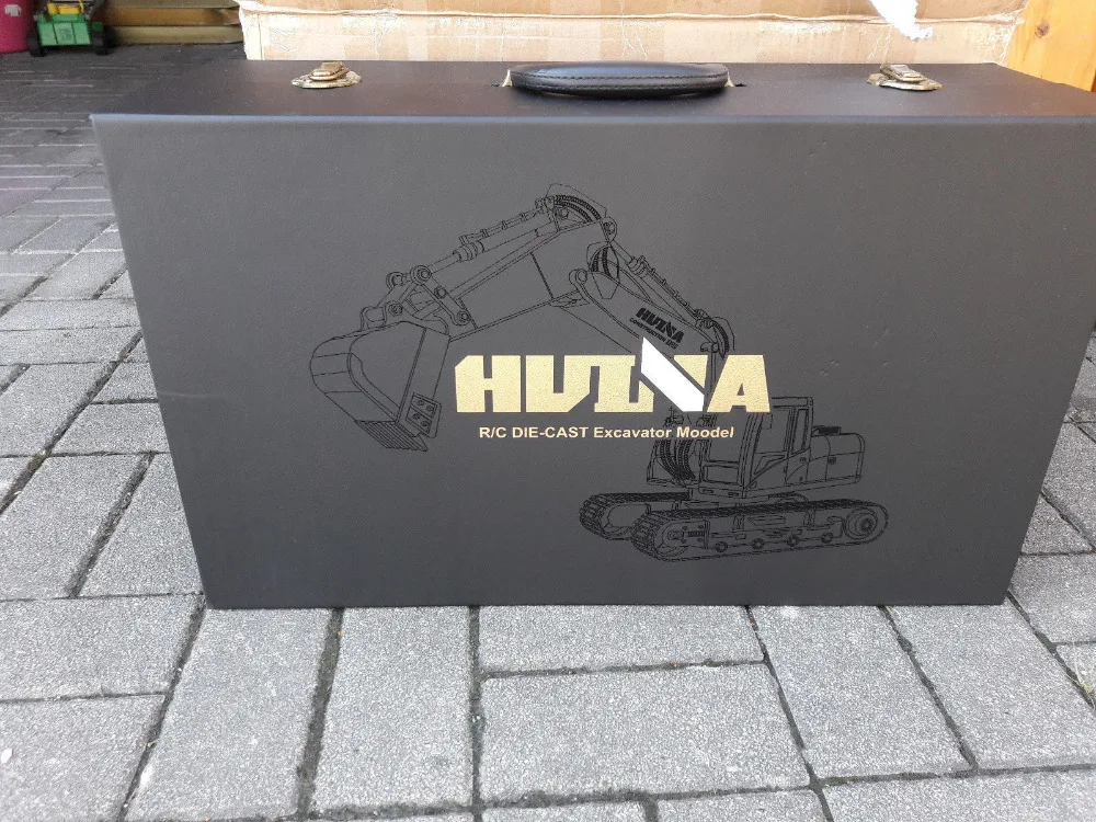 Huina 1580 гусеничный экскаватор с дистанционным управлением 1:14 полностью Металлическая Модель