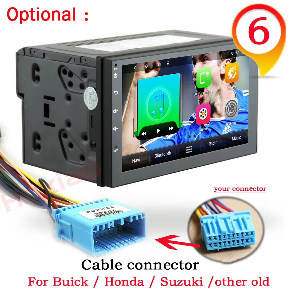 2 din Android 7,1 четырехъядерный радио gps Мультимедиа Навигация Аудио для Nissan VW BYD TOYOTA ISO HD 7 дюймов 2din автомобильный dvd-плеер - Цвет: A3301 Honda