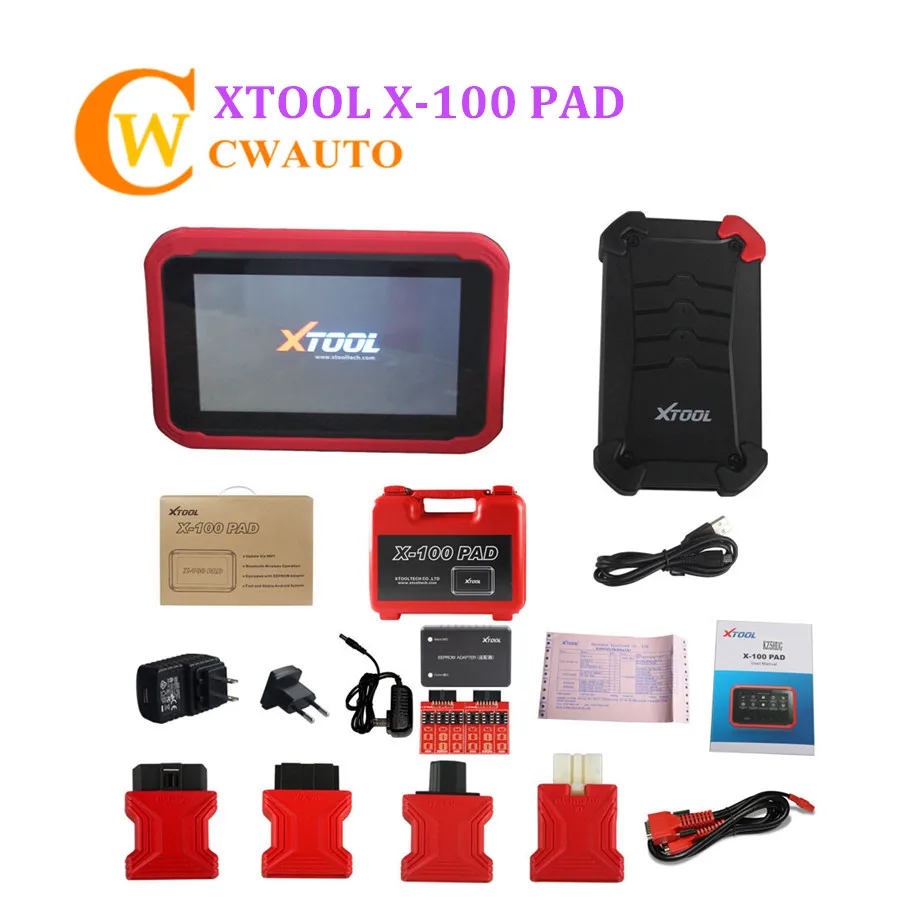 XTOOL X-100 X100 PAD с адаптером EEPROM планшет ключ программист Поддержка сепециальных функций обновление онлайн