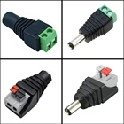 Бесплатная доставка, 5  100 шт., разъем постоянного тока для светодиодной ленты, Бесплатная сварка, адаптер для светодиодной ленты, разъем папа или мама