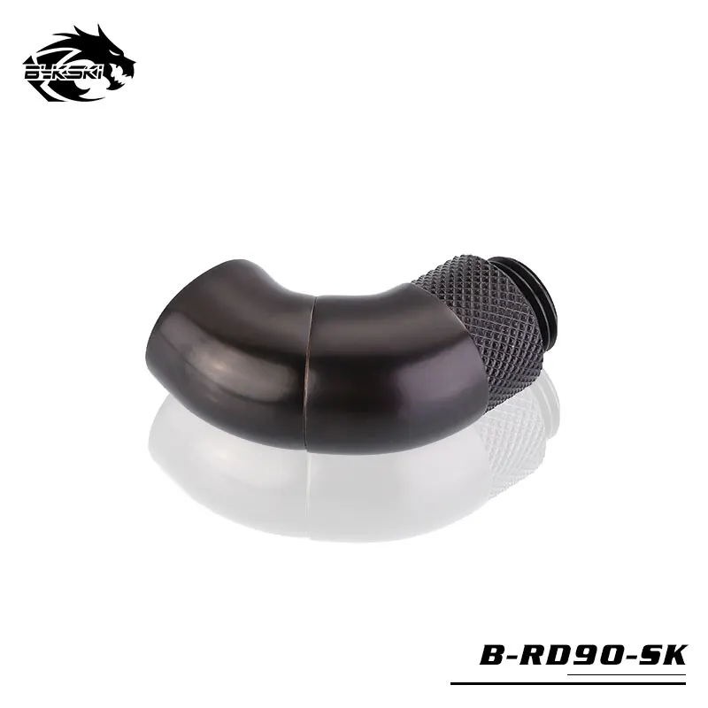 Адаптер для водяного охлаждения BYKSKI G1/4 ''Thread 90 градусов вращающийся на