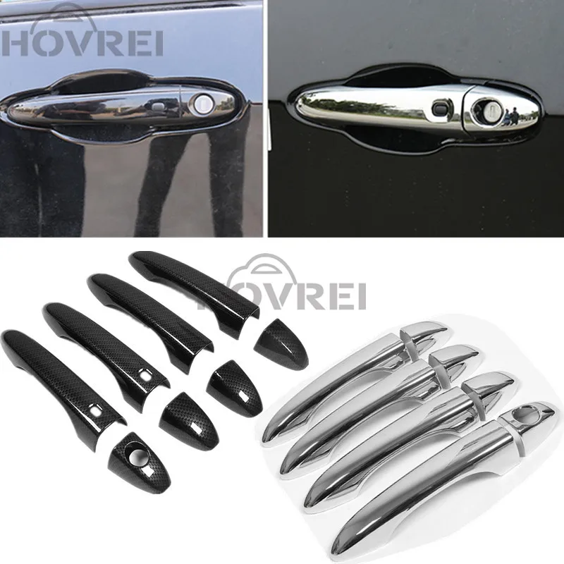 Автомобильный Стайлинг роскошный хромированный чехол для ручки двери отделка