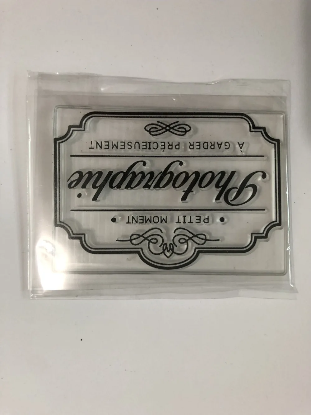 Французский прозрачный штамп для самостоятельного изготовления фотокарт памяти