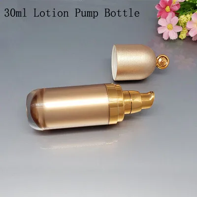 30ml Lotion Pump 10 шт. Высокое качество 15 г 30 г 50 г золотая акриловая банка для крема пустой косметический упаковочный контейнер бутылка для лосьона 15 мл 30 мл 50 мл 100 мл - Цвет: 30ml Lotion Pump