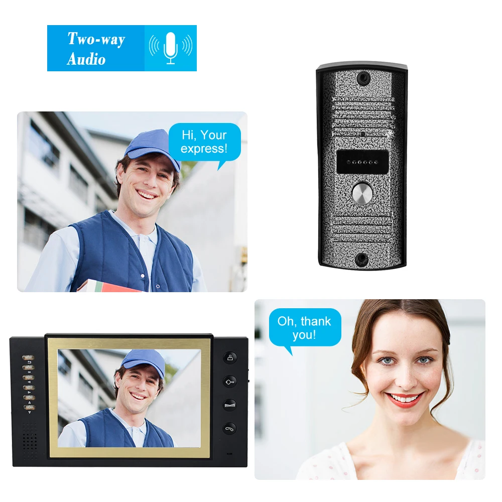 8-дюймовый цветной Комплект ночного видения с ЖК-дисплеем ИК камера дверной