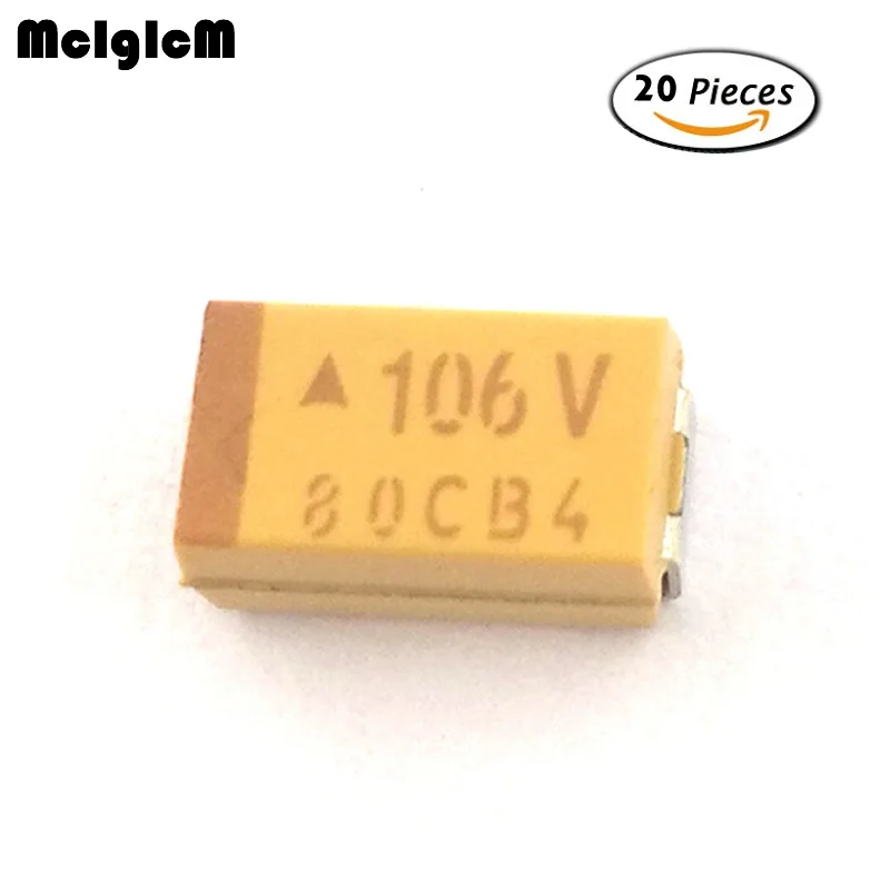 MCIGICM 20 шт. C 6032 мкФ 35 в SMD Танталовый конденсатор|Конденсаторы| |