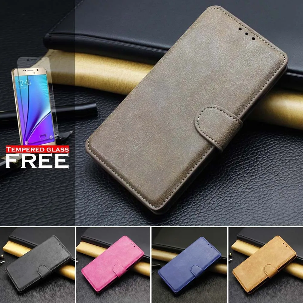 10pcs/lot For samsung galaxy note5 note 5 Matte Retro Vintage leather stand with Hard Back PC Magnetic Cover+free tempered glass |