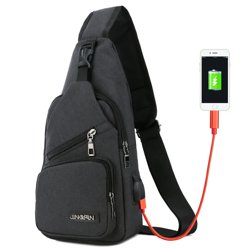 Мужская сумка, usb зарядка, слинг, сумки, мужская сумка для отдыха, ультра-светильник, уличные спортивные сумки для туризма - Цвет: Color  3