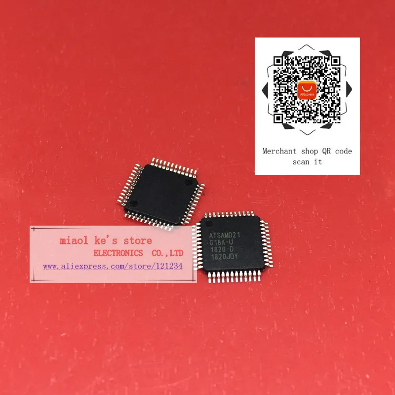 [1 шт. 5 шт.] ATSAMD21G18A AUT AU ATSAMD21 G18A U IC MCU 32 бит 48 МГц 256кб (256K x 8) 32Kx8 1 62 V 3 6 FLASH