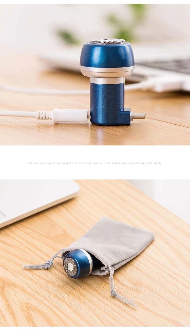 Портативная мини бритва USB для смартфона, для путешествий на открытом воздухе, бритва Micro-USB/type C/светильник, интерфейс электробритва