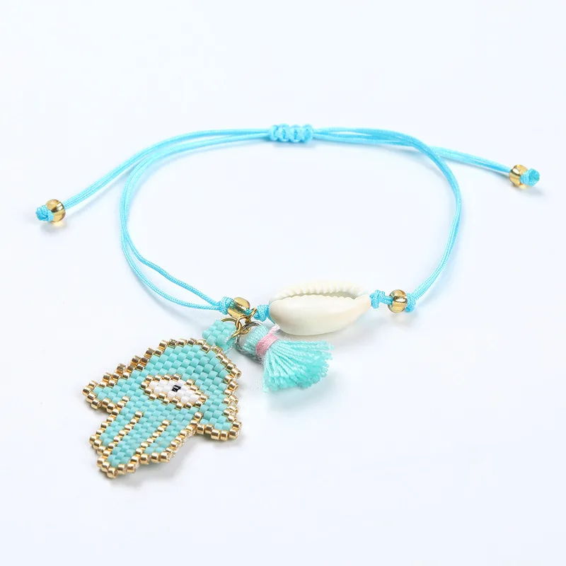 SHINUSBOHO Bracelets Delicas Kappalah Lucky Men Bracelet Hamas Hand pulseras Women Charm MIYUKI Bead mujer moda Gifts | Украшения и