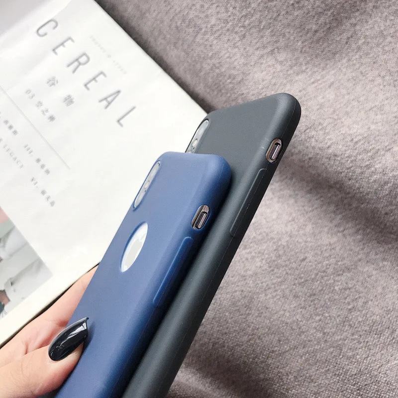 Матовый чехол для iphone XS 5 5S SE 6 6S 7 8 Plus 6plus 6splus 7plus X 10 XR XSMAX из мягкого ТПУ силикона |