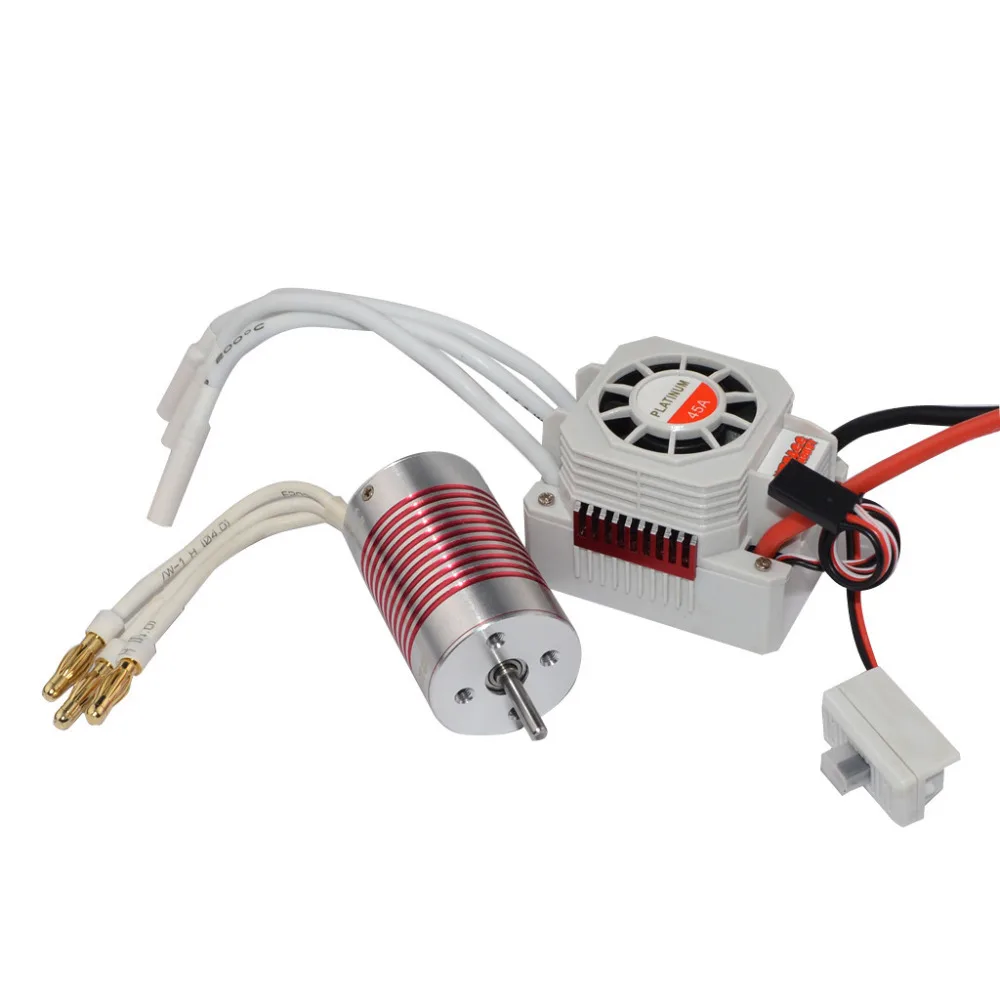 Platinum Водонепроницаемый 4 полюса 2845 4370/3930/3800/3100KV мотор + 45A электронный регулятор