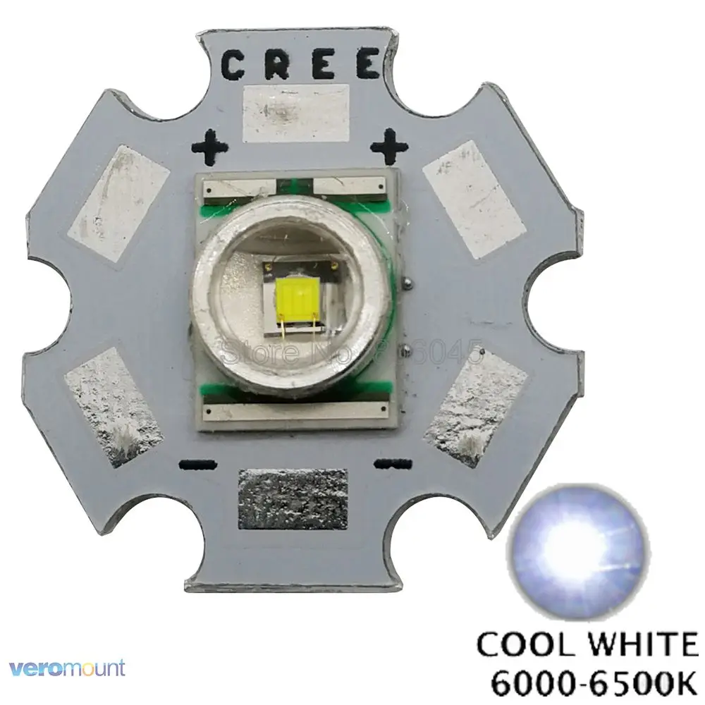 Cool White 5 шт. CREE XLamp XRE XR-E Q5 3 Вт высокое мощность светодиодный светильник излучатель холодный белый/теплый белый/красный/зеленый/синий/желтый 16 мм 20 мм PCB - Испускаемый цвет: Cool White