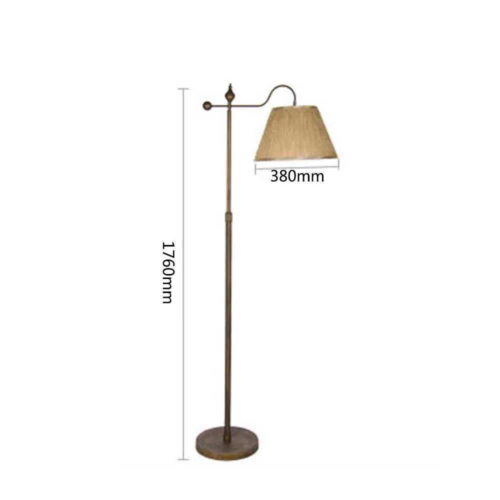 High Quality Zoom Led Light Modern Floor Fabric European Lighting Lampshade Retro Lamps E27 Bulb Exotic | Освещение