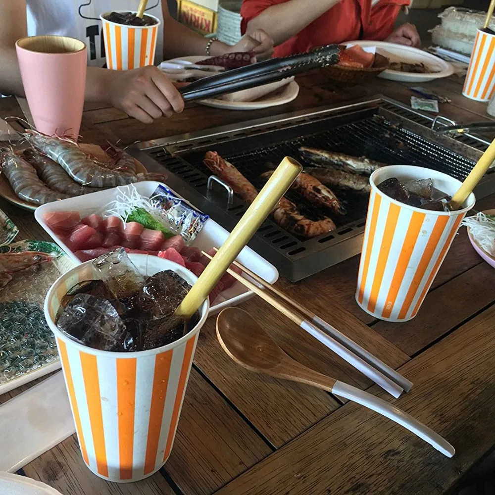 2 шт./упак. из натурального бамбука соломинки для напитков экологически чистые