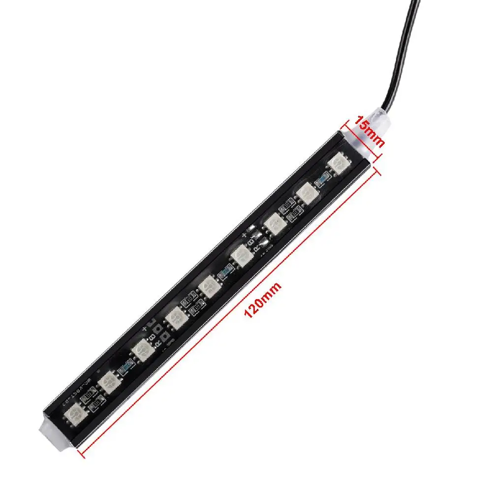 4 шт. декоративные светодиодные ленсветильник RGB для автомобиля с пультом