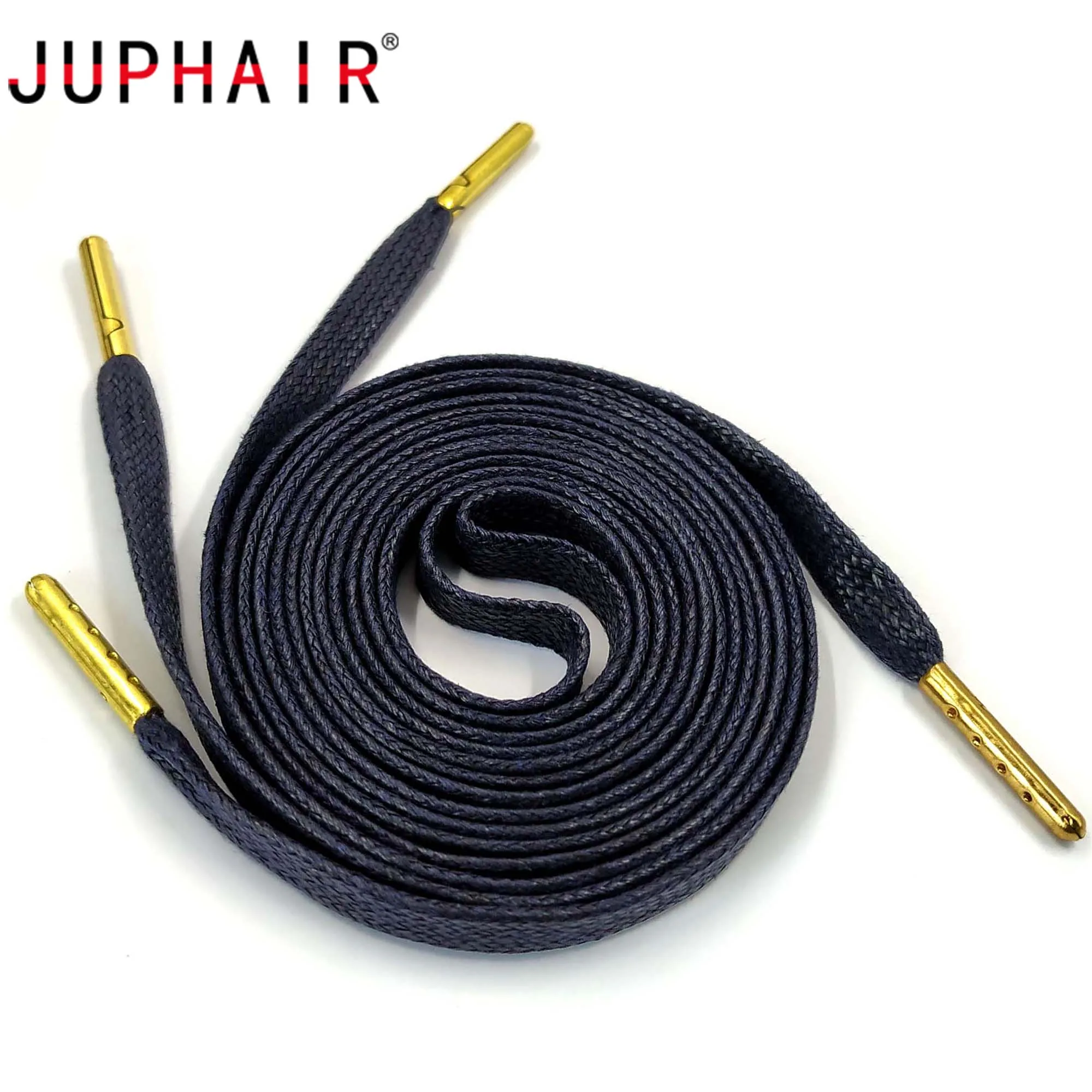 JUPHAIR 70-150 см многоцветные Вощеные водонепроницаемые с металлическим наконечником плоские шнурки для кроссовок Прочные Женские Мужские ботинки со шнурками