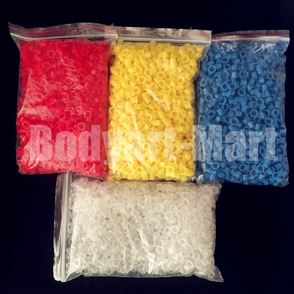 1000 шт. 8 мм Малый размер красные чернила для татуировок пигментные колпачки