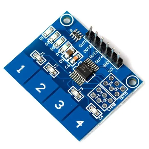 1 шт. емкостный сенсорный модуль коммутатора Digital TTP224 4 х Сенсор для Arduino|sensor