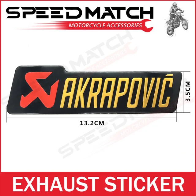 CBR ttr 250cc 400cc AKRAPOVIC алюминиевый термостойкий мотоцикл Выхлопная наклейка на трубы наклейка Скорпион Yoshimura наклейка - Цвет: M