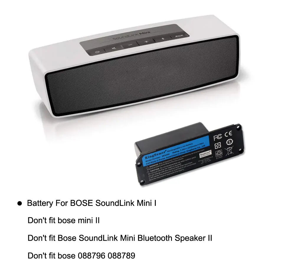 Kingsener 061384 061385 061386 063404 063287 Батарея Для BOSS SoundLink Mini Я Bluetooth Динамик Перезаряжаемые Батарея 7,4 V 17WH