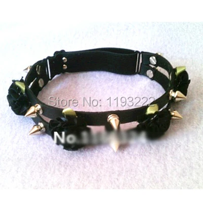 Пояс для чулок ручной работы с заклепками в готическом стиле|harness elastic|garter beltleather