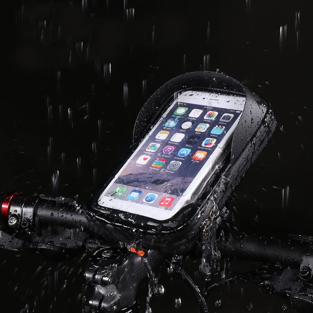 Outdoor Cycling Bike Bicycle Handlebar 6.0 Inch Touch Screen Phone Pouch Bag for Universal Mobile | Мобильные телефоны и