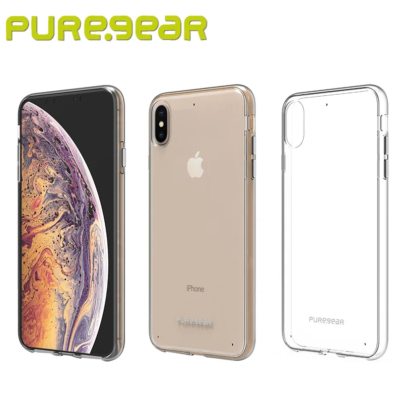 Puregear оригинальный тонкий прозрачный противоударный Прозрачный чехол для iPhone Xs Max