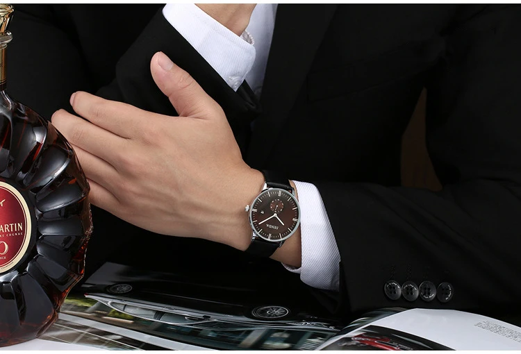 Бренд SENDA мужские часы кожа уникальные повседневные кварцевые водонепроницаемые