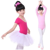 icostumes children kids cotton short long sleeve leotard clothes girls ballet dance gymnastics dancewear
