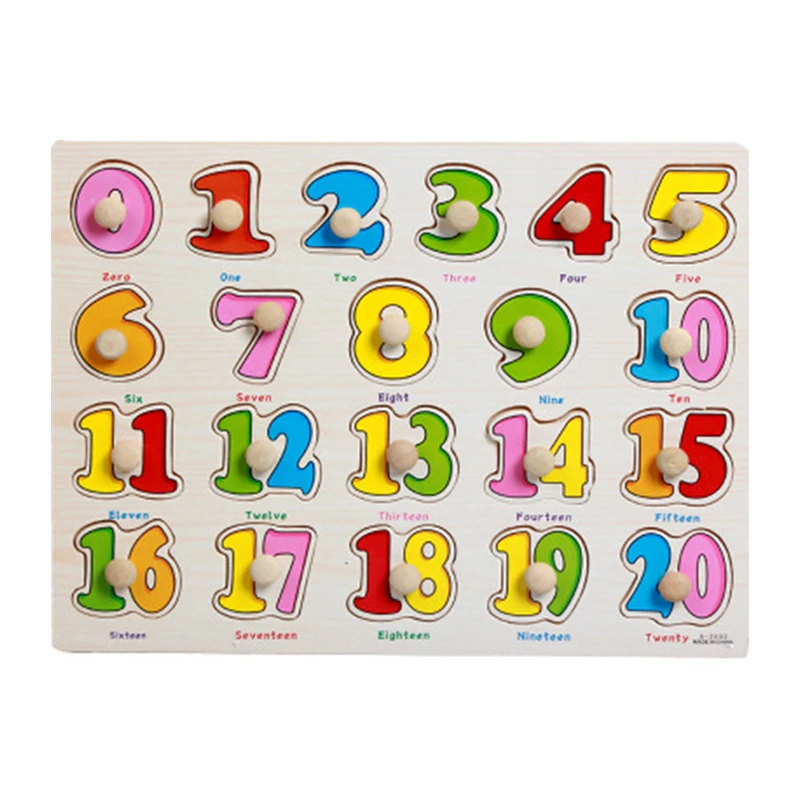 Montessori Baby wooden Toys kids wooden puzzle toys sorters for children wood game for children 3 years Hand Grab Board Set