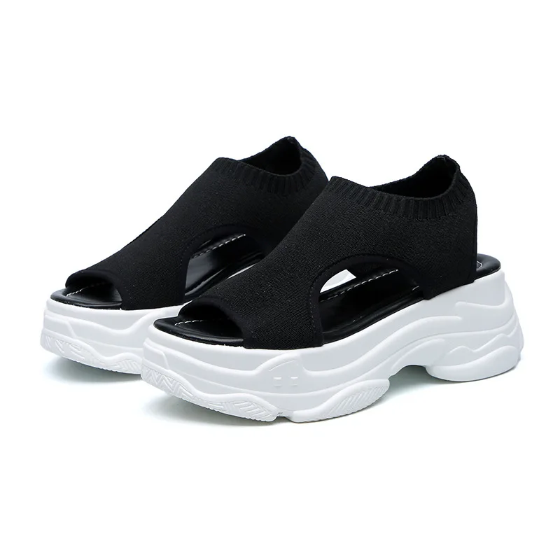 Модная женская обувь 2019 г. Новая летние дышащие износостойкие открытые сандалии