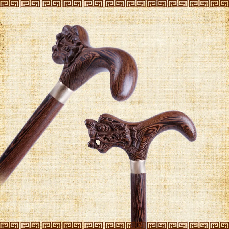 Деревянная костыль из натурального красного дерева ведущий тростник ходунок