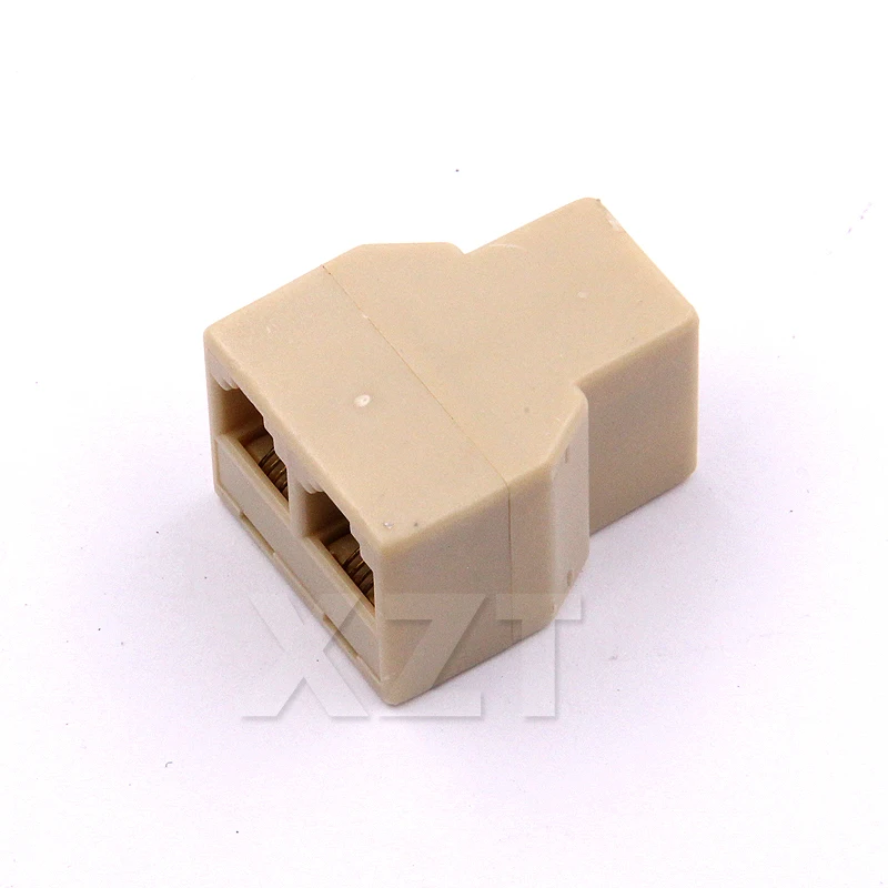 2017 новинка 10 шт./лот RJ11 4 контактный Женский разветвитель для телефона от 1 до 2