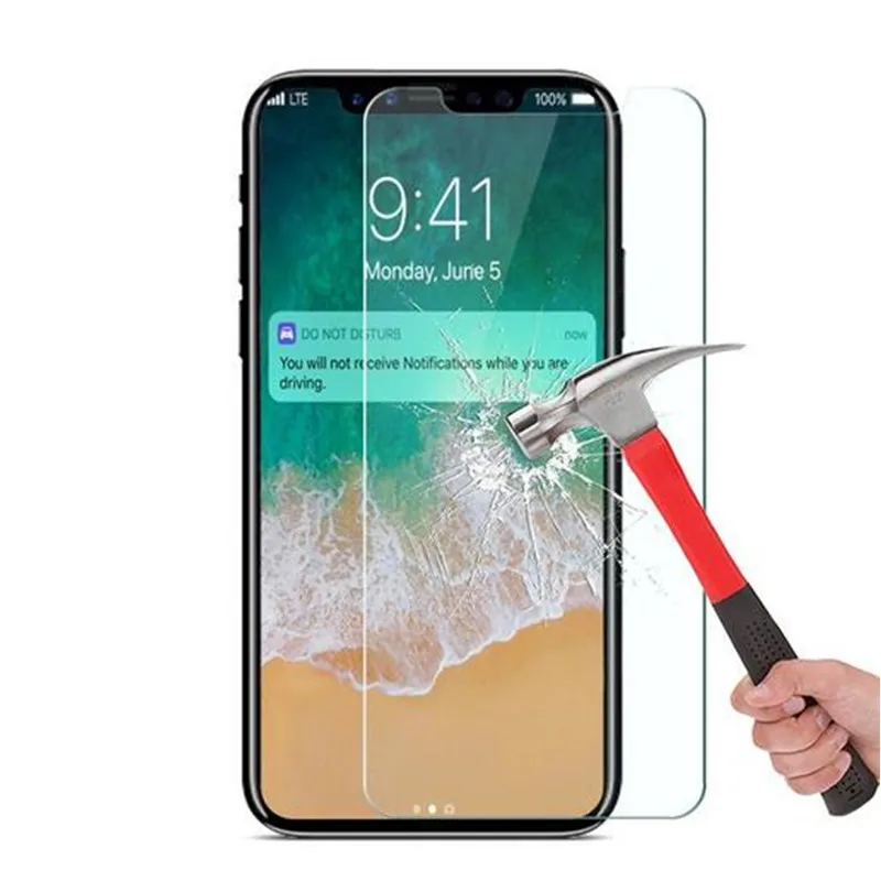 9H 0 25 мм закаленное стекло защитная пленка для iPhone X 10 8 7 6 6S Plus взрывозащищенный